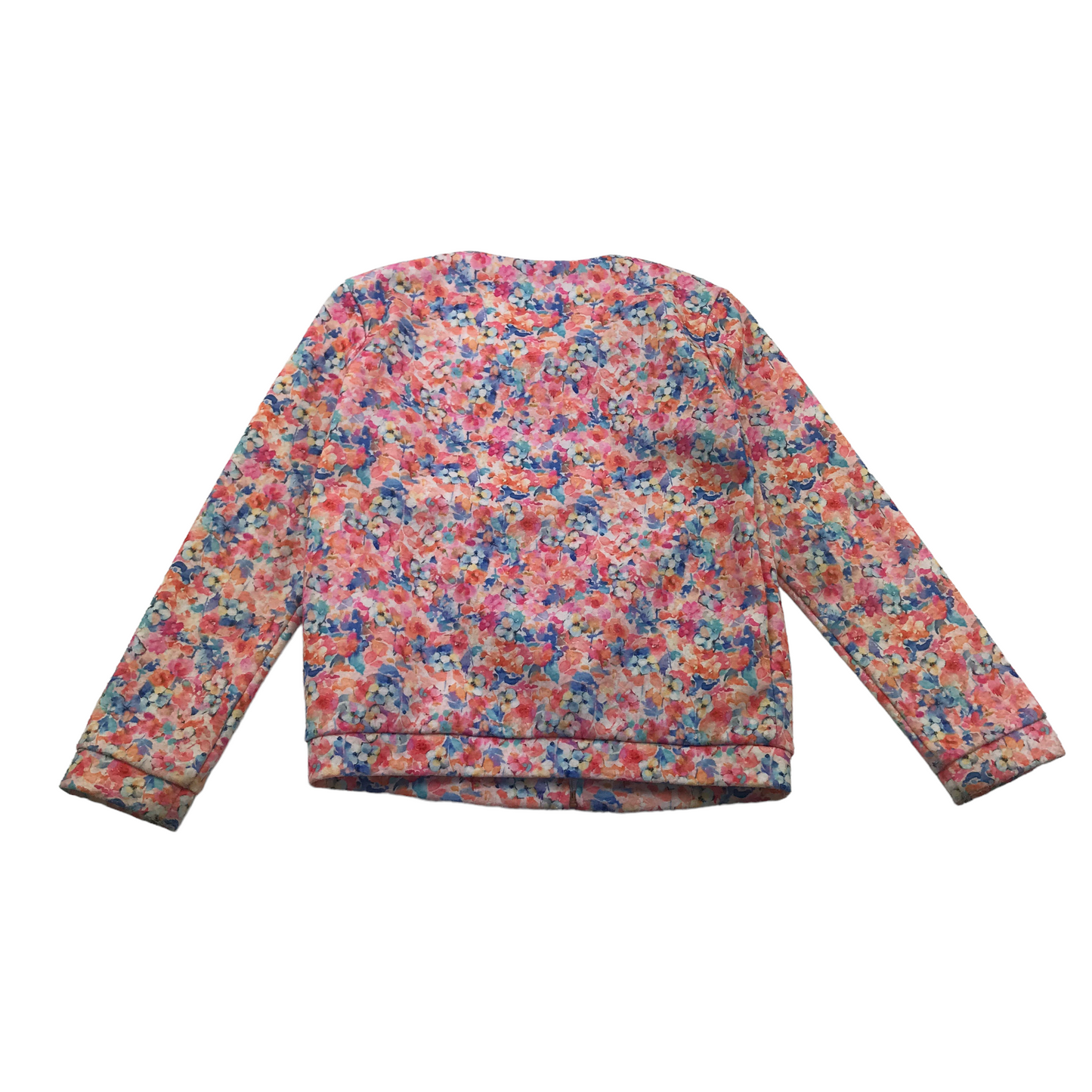 Mayoral Pink Floral Zip Sweater Age 7