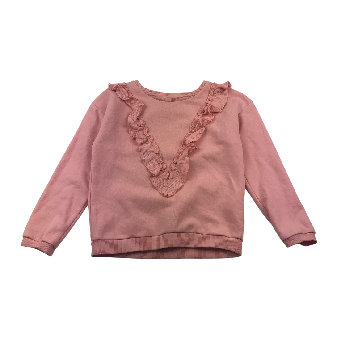Tu Pink Frill Detail Sweater Jumper Age 6