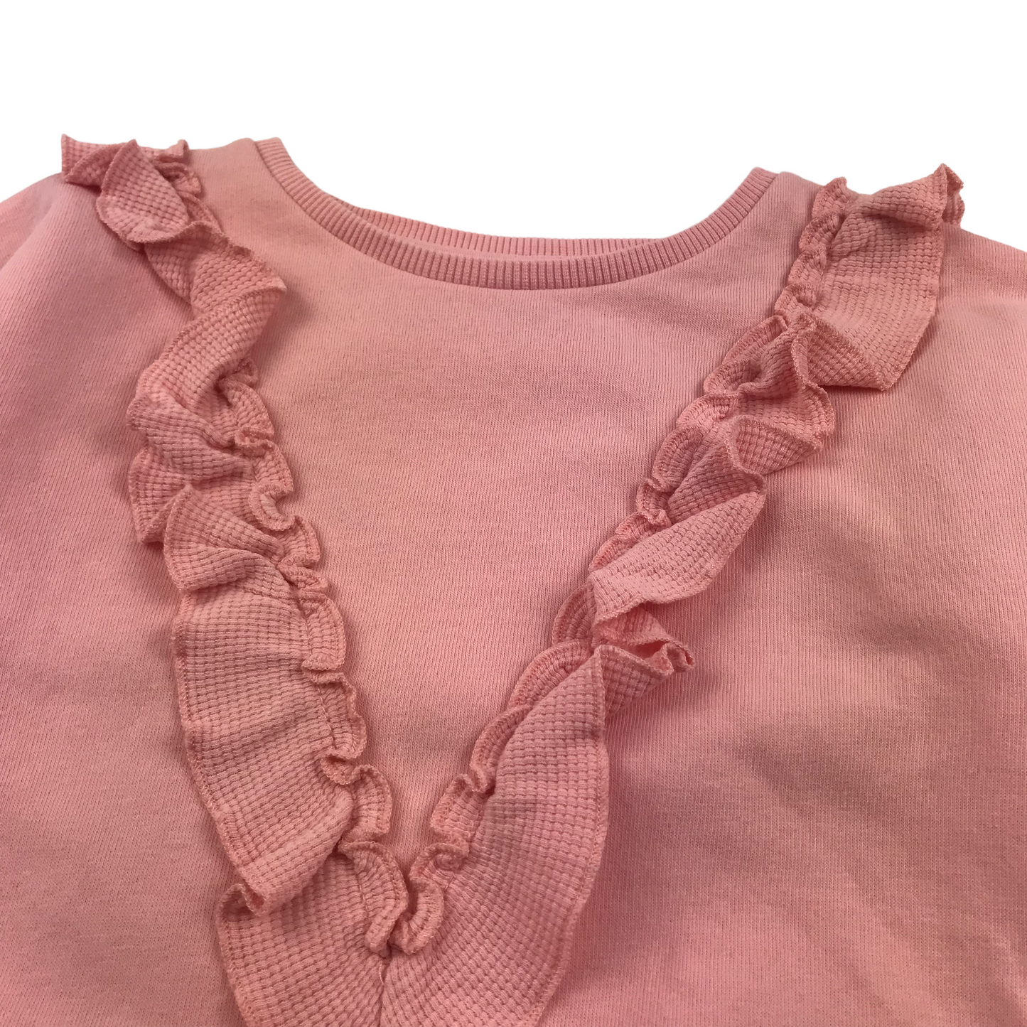 Tu Pink Frill Detail Sweater Jumper Age 6