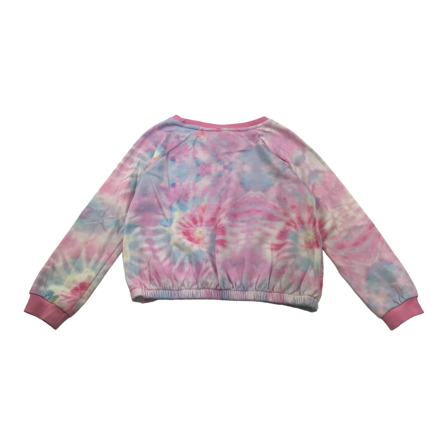 Tu Blue and Pink Tie Dye Sweater Jumper Age 10