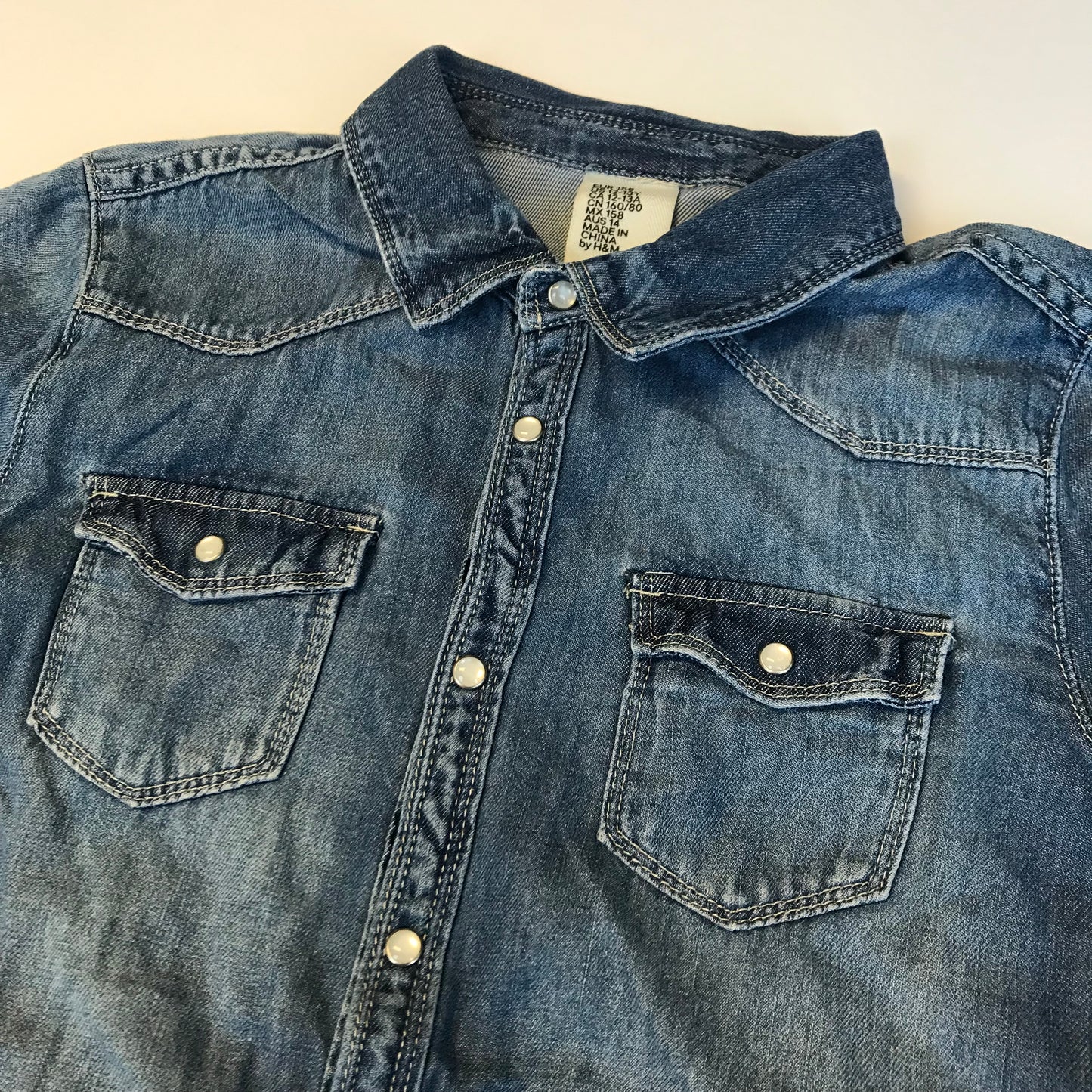 H&M Denim Shirt Age 12