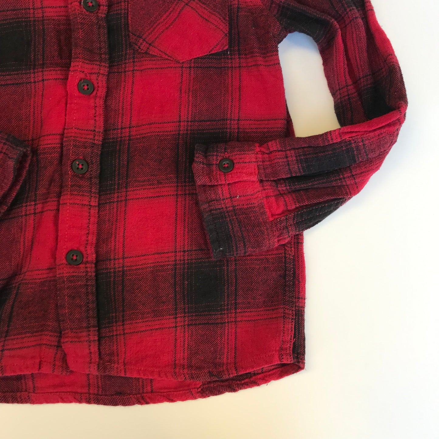 Tu Red Checked Flannel Shirt Age 7