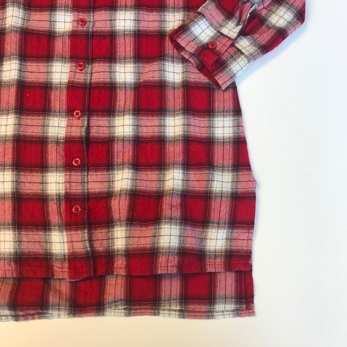 Candy Couture Red Checked Long Shirt Age 9